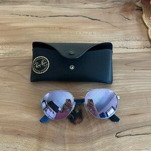 Ray-Ban purple mirrored aviators